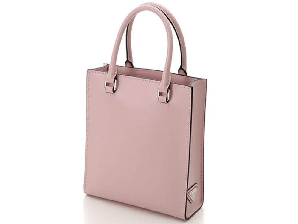 Prada pink leather handbag Pink
